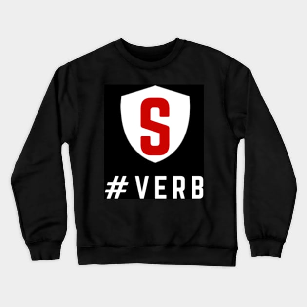 Hashtag Verb Crewneck Sweatshirt by SHE IS A VERB